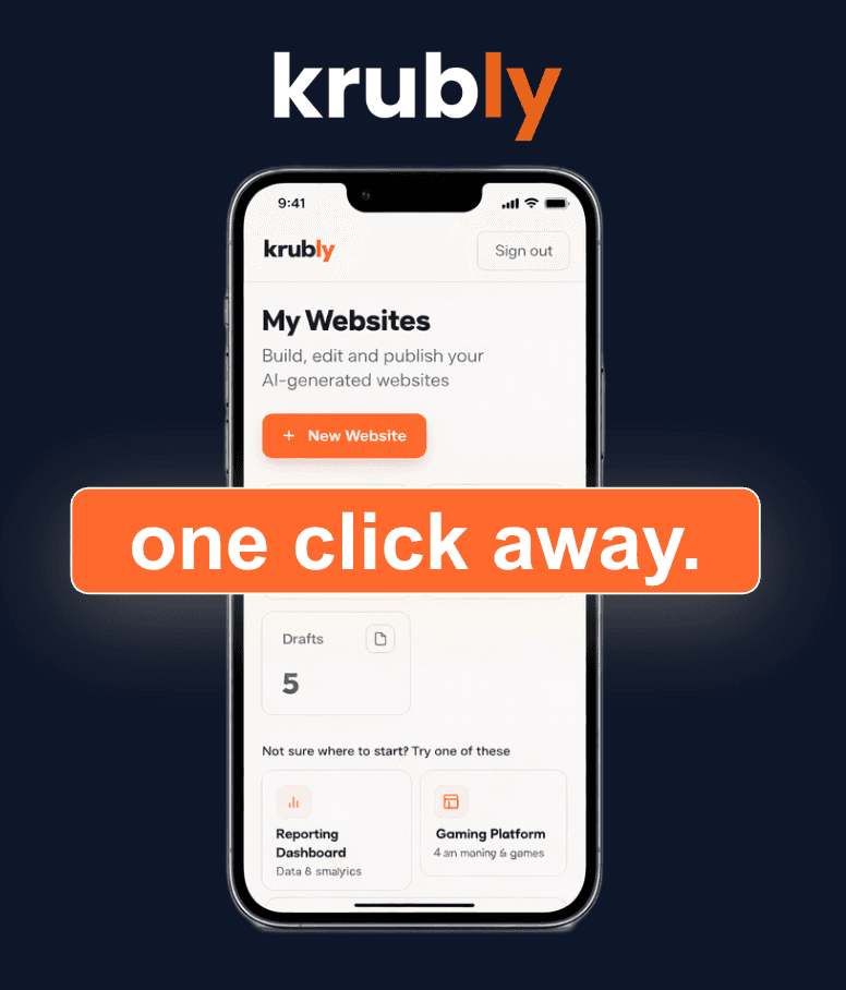 Krubly: More Than an AI Website Builder - A Complete Business Ecosystem cover image